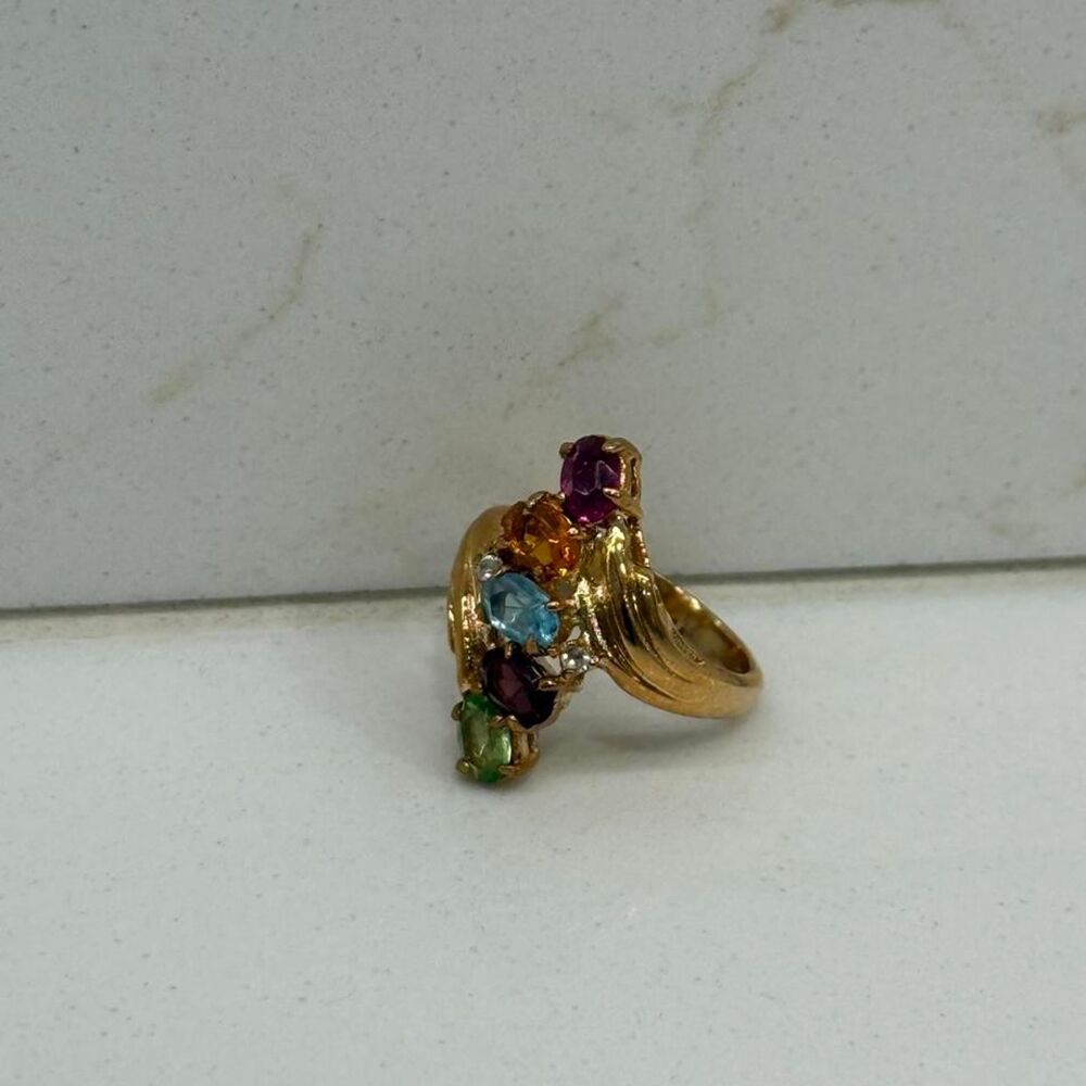 Vintage 1998 AVON Springtime Rainbow Ring